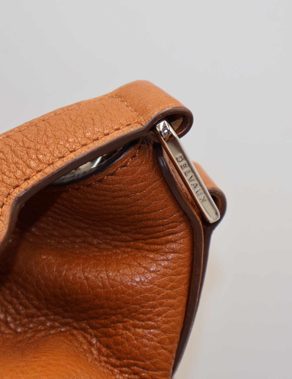 Delvaux-Bolsa Cognac Leather Samedi - Image 8