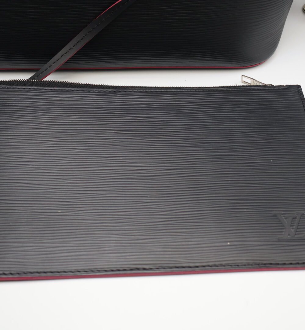 LOUIS VUITTON - NEVERFULL EPI MM BLACK/ HOT PINK - Image 6