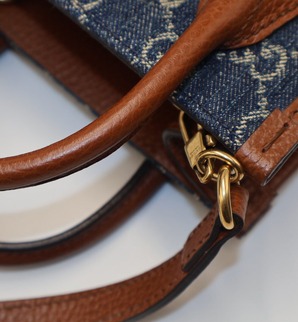 GUCCI - MINI INTERLOCKING DENIM - Image 3