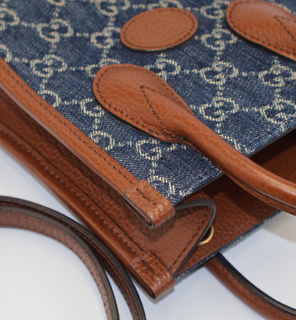 GUCCI - MINI INTERLOCKING DENIM - Image 8