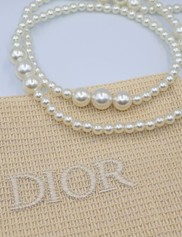 C. DIOR - CROSSBODY RAFIA BORDADA