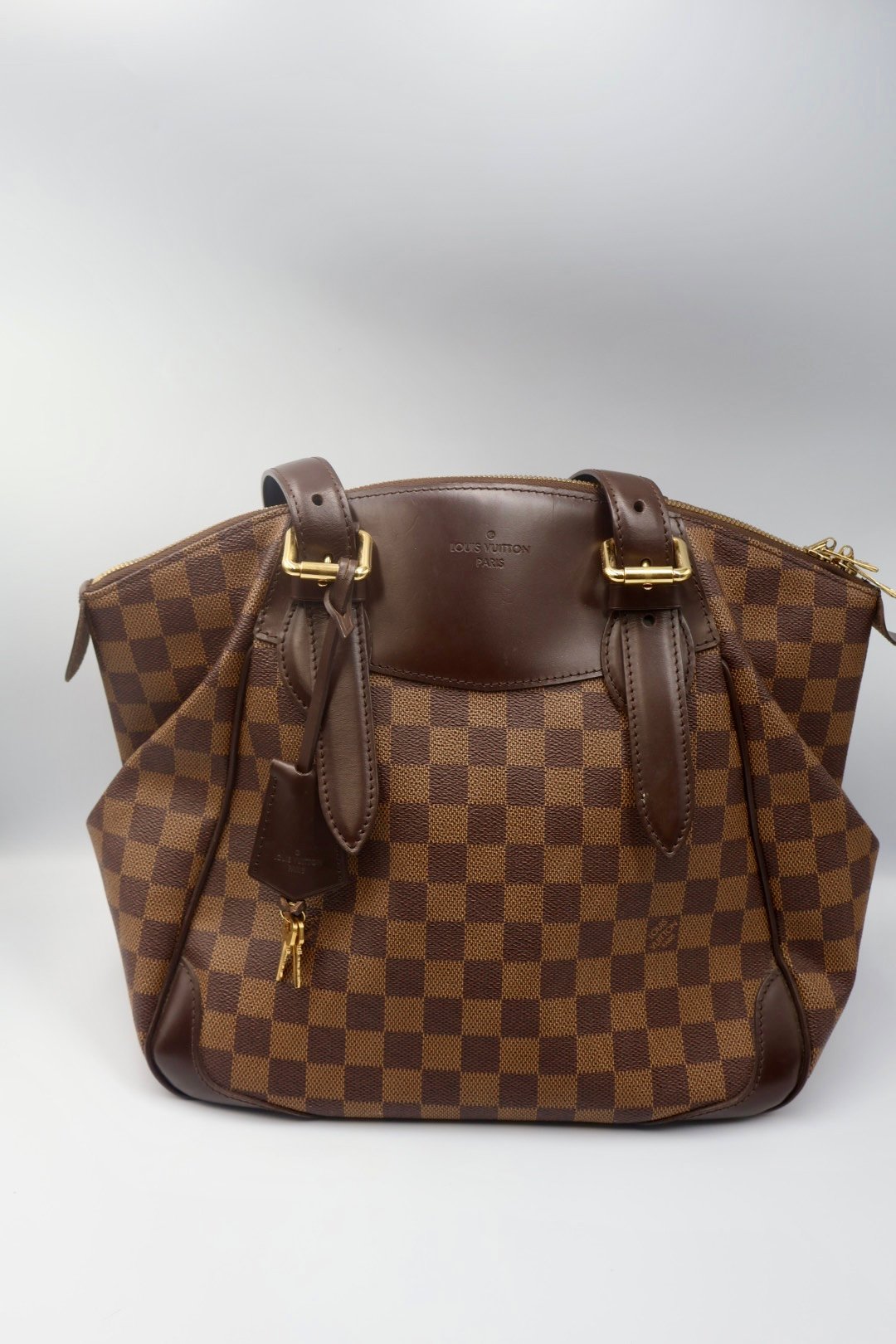 LOUIS VUITTON- BOLSA VERONA DAMIER EBENE