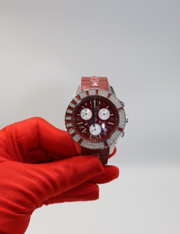 DIOR-RELOJ CRONOGRAFO CHRISTAL ROJO RUBI