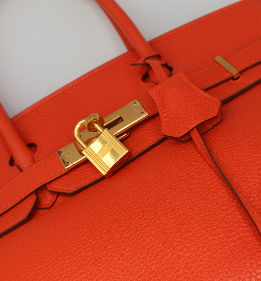HERMÈS-BOLSO BIRKIN 35 TOGO NARANJA - Image 5
