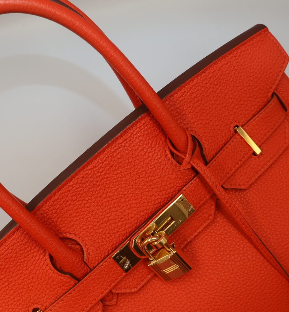HERMÈS-BOLSO BIRKIN 35 TOGO NARANJA - Image 3