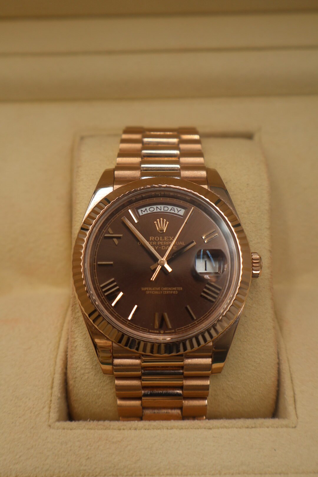 ROLEX-DAY/DATE ROSE GOLD 18 QUILATES