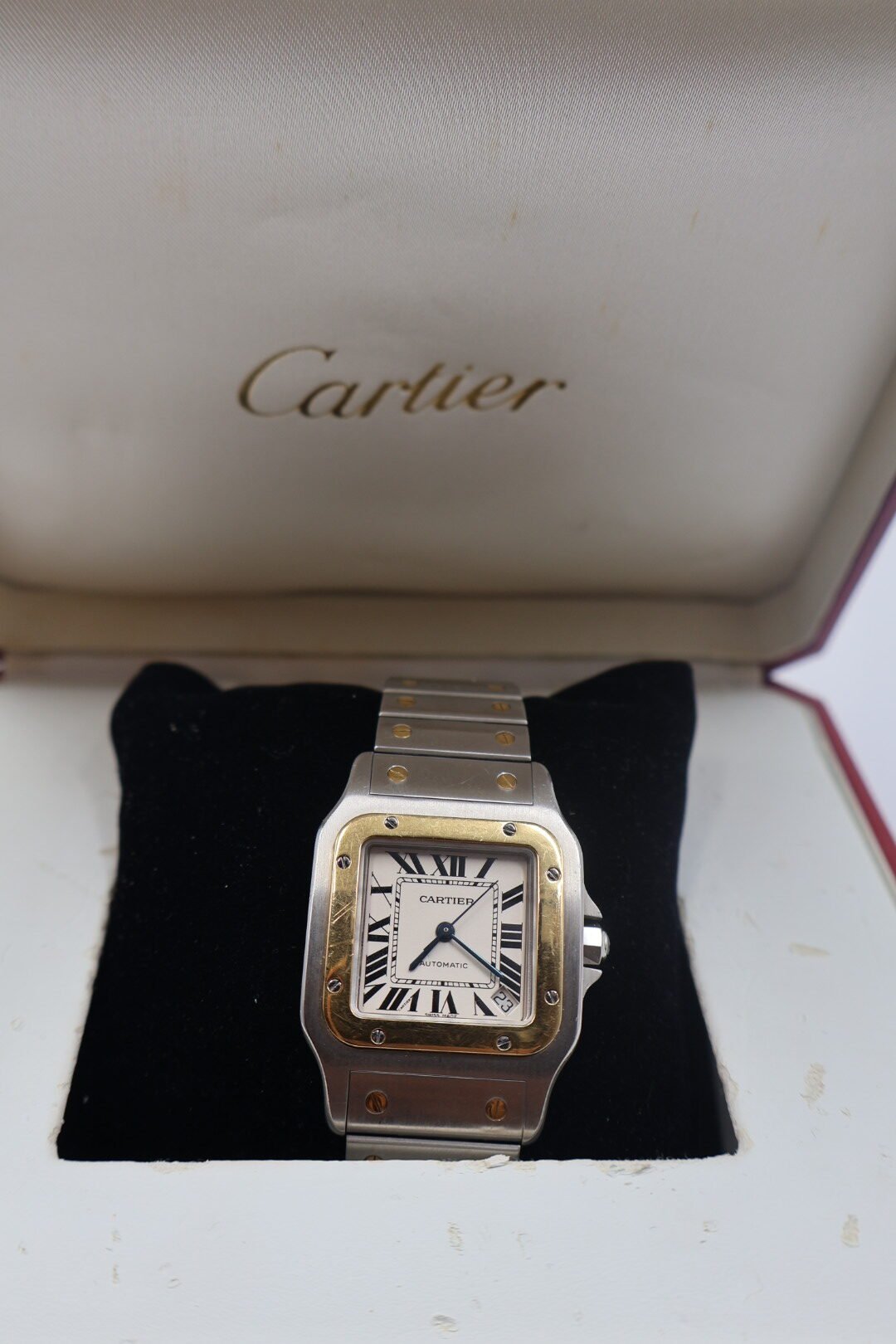 CARTIER-SANTOS GALBEÉ  XL AUTOMATICO