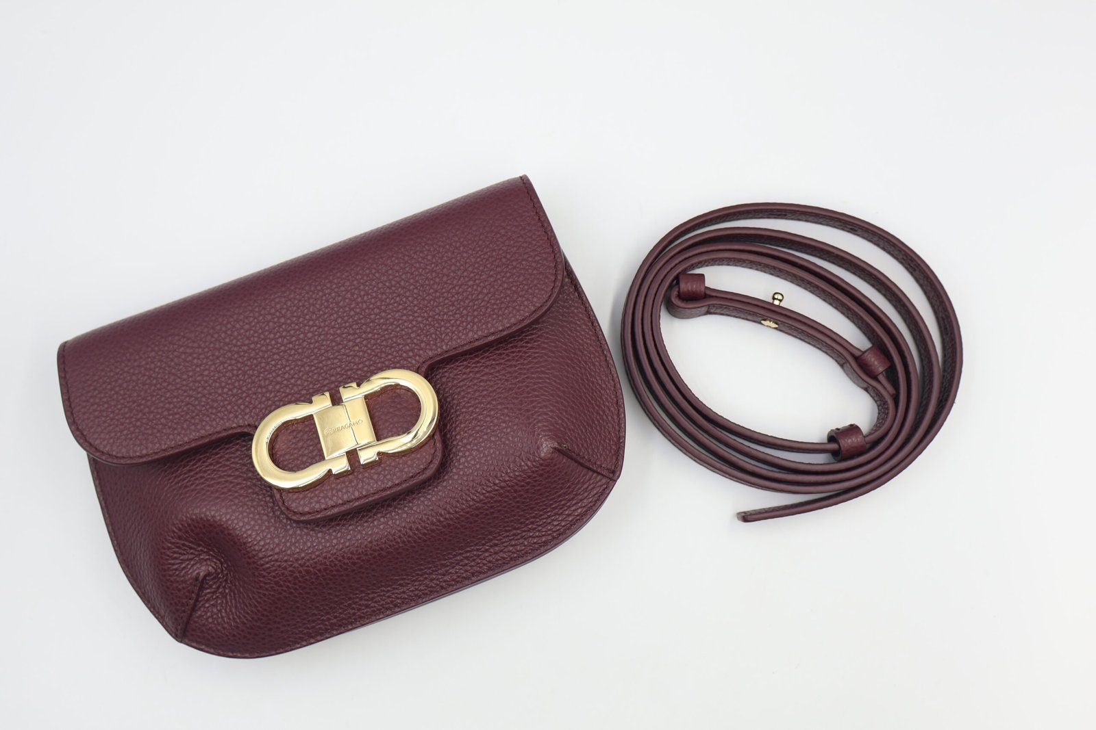 SALVATORE FERRAGAMO - BOLSO BANDOLERA DOUBLE GANCINI