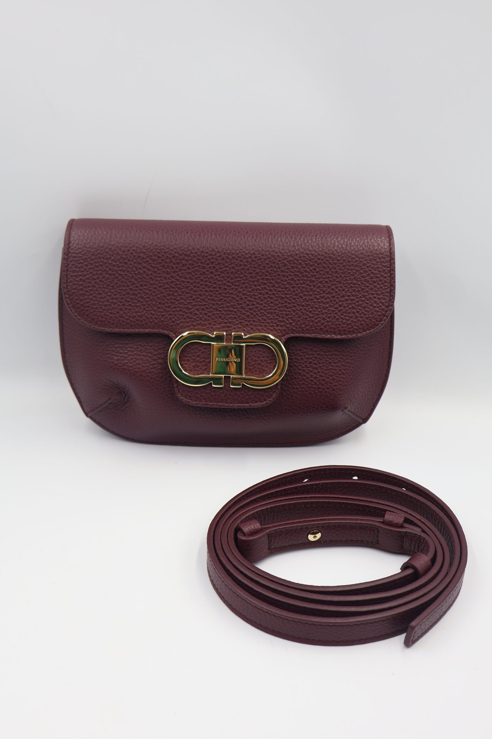SALVATORE FERRAGAMO - BOLSO BANDOLERA DOUBLE GANCINI - Image 3
